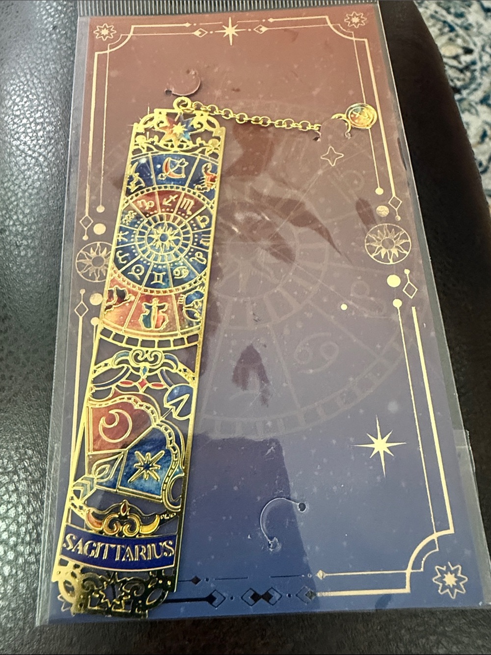 Sagittarius Zodiac Metal Bookmark -NWT